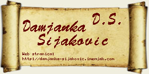 Damjanka Šijaković vizit kartica